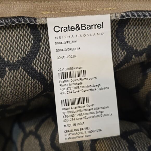 Pottery barn and crate and barrel decorative pillow cases - Picture 6 of 7